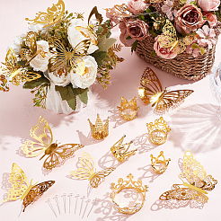 Topper per torta con corone in lega e strass&nbsp;DIY-AN0001-30