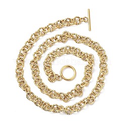 Ionenplattierung (IP) 304 Edelstahl Rolo Kette Halskette&nbsp;NJEW-K249-02G