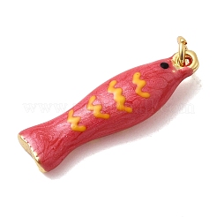 Ciondoli smaltato in ottone&nbsp;KK-H092-08G-02
