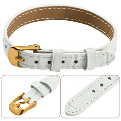 1 bracelet en cuir texturé coulissant pour breloques coulissantes&nbsp;AJEW-CL0003-11A