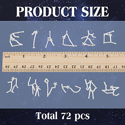 6 Satz Cabochons aus Zinklegierung&nbsp;FIND-LP0001-67