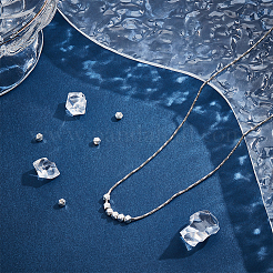 12 Stück 925 Abstandsperlen aus Sterlingsilber&nbsp;STER-BC0001-95
