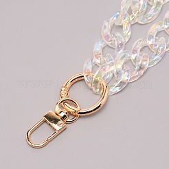 Tracolla per borsa a catena barbazzale in resina trasparente&nbsp;FIND-WH0092-31D