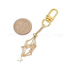 Stella 304 acciaio inossidabile macramè catena sacchetto porta pietra vuoto ciondolo decorazione&nbsp;HJEW-JM02078