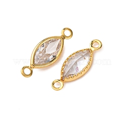 Verbindungsanhänger mit durchsichtigem Zirkonia-Pavé aus Messing&nbsp;KK-Z121-06G-06