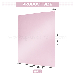 Feuilles acryliques miroir carrées&nbsp;DIY-WH0170-37
