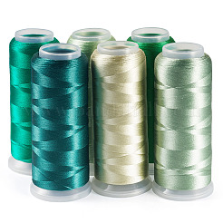 6 Rolle 6 Farben Velours-Häkelgarn&nbsp;AJEW-TA0002-76