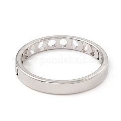 Bague en acier inoxydable 201 anti-ternissement avec phases de lune pour femme&nbsp;RJEW-A006-03P