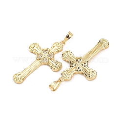Colgante micropavé cubic zirconia de latón&nbsp;KK-K408-27G