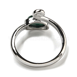Anelli regolabili in malachite naturale&nbsp;RJEW-K269-08P-08
