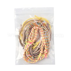 14 ensemble de bracelets en cordon de coton 7 couleurs pour hommes et femmes&nbsp;BJEW-FS00025-03