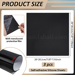Selbstklebende Silikonplatten&nbsp;DIY-WH0349-407B-01