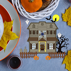 Halloween-Thema Kohlenstoffstahl Schneidwerkzeuge Schablonen&nbsp;DIY-WH0309-1186