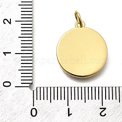 Pendentifs en laiton avec micro pavé de zircone cubique et émail&nbsp;KK-Z093-05G