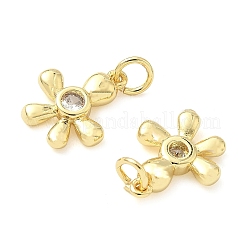 Pendentifs avec zircon cubiques à micro-pavés en laiton&nbsp;KK-Z120-56B-G