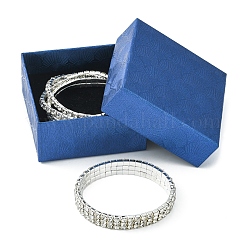4 stücke 3 stil messing strass tennis stretch-armband-sets für freundin&nbsp;BJEW-FS0001-06
