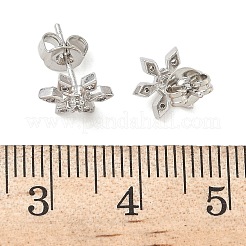 Boucles d'oreilles à tige en laiton&nbsp;EJEW-F383-07P