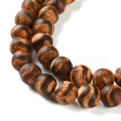 Brins de perles dzi de style tibétain teintées et chauffées&nbsp;G-P564-A01-01A
