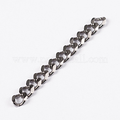Creazione di gioielli da uomo resistenti all'ossidazione 201 catene a maglie in acciaio inossidabile&nbsp;CHS-A003B-1.2mm