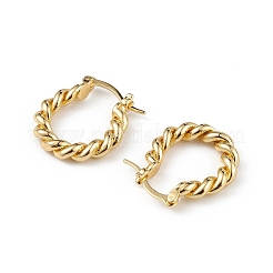 Twist-Creolen aus Messing für Damen&nbsp;EJEW-L234-088G