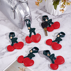 7 pendentif décoratif en cuir PU&nbsp;KEYC-NB0001-80