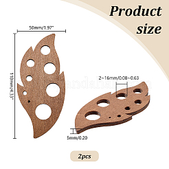 Unvollendete Holzanhänger&nbsp;WOOD-WH0026-37B-02
