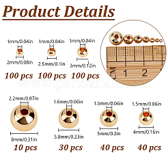 Cuentas de latón 420pcs&nbsp;KK-DR0001-36