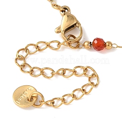 Fußkettchen mit facettierten&nbsp;AJEW-G072-01G