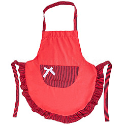Küchenschürze aus Polyester mit Streifen und Schleife&nbsp;AJEW-BM0001-50