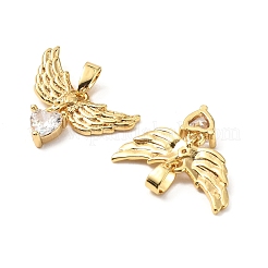Colgante micropavé cubic zirconia de latón&nbsp;KK-G533-25G-01