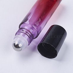 Bouteilles à billes vides d'huile essentielle de couleur dégradée en verre de 10 ml&nbsp;MRMJ-WH0011-B04-10ml