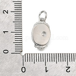 Ottone micro spianare pendenti zirconi&nbsp;KK-V007-009P-02