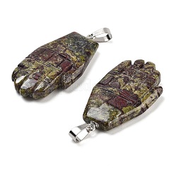 Natürliche Drachenblut geschnitzte Anhänger&nbsp;G-K369-01P-09