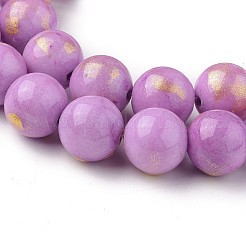Abalorios de jade natural de mashan hebras&nbsp;G-F670-A09-10mm