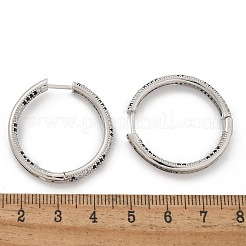 Messing-Mikro pflastern Zirkonia Creolen&nbsp;EJEW-M077-02P