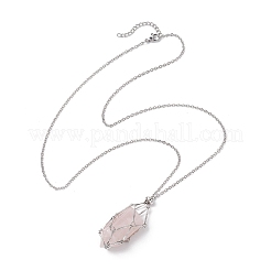 Anti-ossidazione 3 pz 3 stili 304 catena in acciaio inossidabile macramè sacchetto porta pietra vuoto collana creazione&nbsp;NJEW-JN04973