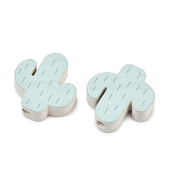 Cuentas de madera de álamo impresas&nbsp;WOOD-Z008-05C