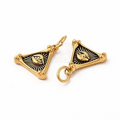 Pendentifs en acier inoxydable 304 avec placage ionique (IP)&nbsp;STAS-M089-24AG