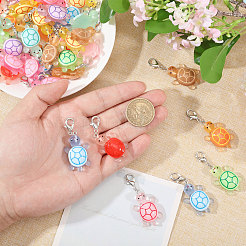 Decorazioni pendenti in resina 24 pz 6 colori&nbsp;HJEW-CA00094