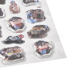 Kunststoff-3D-Puffy-Aufkleber&nbsp;DIY-H178-01B