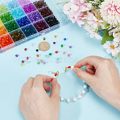 2380pcs 28 Farben transparente Acrylperlen&nbsp;TACR-PH0001-87