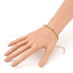 Bracelets à chaîne en acier inoxydable 304 en forme de grain de café&nbsp;BJEW-JB05552