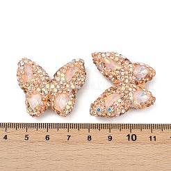 Handgemachte Fimo-Perlen Strass&nbsp;CLAY-NH0001-11B