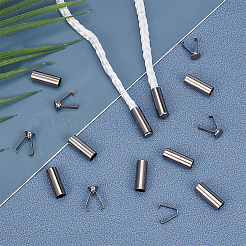 10 Stück abnehmbare Kordelstopper aus Legierung.&nbsp;FIND-CP0003-50