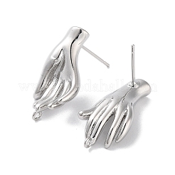 Fornituras de aretes de latón&nbsp;KK-E107-10P