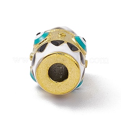 Emailleperlen aus 304 Edelstahl&nbsp;STAS-E179-15G