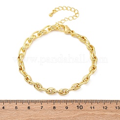 Messing-Kabelkettenarmbänder für Frauen und Männer&nbsp;BJEW-K273-02G
