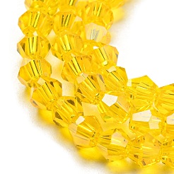Transparentes perles de verre de galvanoplastie brins&nbsp;EGLA-A039-T3mm-A22