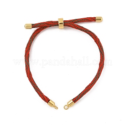Bracelets argentés en corde de nylon&nbsp;MAK-C003-01G-28