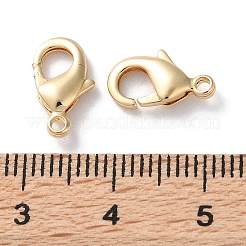 Rack de latón chapado broches pinza de langosta&nbsp;KK-F090-27LG-02